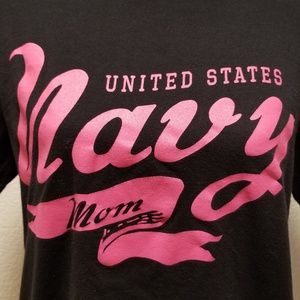 Navy Mom Tee